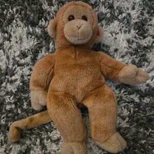Ty Classic Bongo the Monkey Plush - Tan Brown - Great Condition